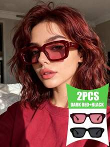 Burgundy Frame With Red Accents + Black Frame With Gray Accents