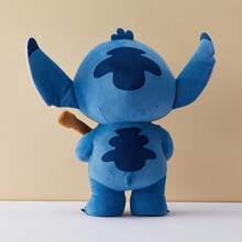 Miniso 迪士尼史迪奇坐/站音乐节玩偶，可爱时尚造型，房间装饰，完美生日礼物，涤纶材质（1个） - 彩色 - 查看 3