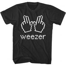 Weezer 8Bit W Cursor T Shirt - Black - View 1