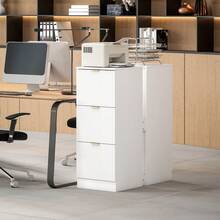 HOMCOM Arquivos de Arquivo - Branco - 40x40x101 cm - Ver 9