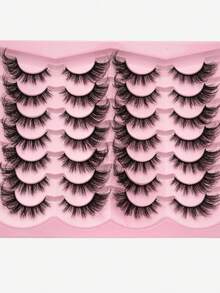 14对蓬松假睫毛，自然飘逸，轻盈舒适，仿貂毛材质，浓密柔软，卷翘度高，适合新手，猫眼款。 - 眼尾拉長款 - 查看 5