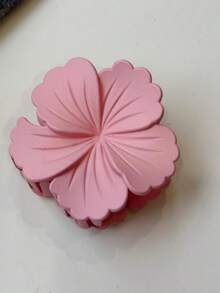 1个/4个/12个 几何图案休闲ABS塑料（ABS树脂）2026新款哑光白卷心菜花沙滩、旅行、派对、度假、返校季甜美发夹 - 彩色 - 查看 6