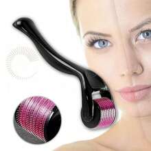 540 Needle Roller Massager – Face Scalp Skin Care Tool, Facial Massage Roller For Beauty Salon, Spa And Home Use - 黑色 - 查看 1