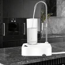 Portátil, Bomba Dispensadora De Agua Potable Recargable Con Bandeja, Bomba De Agua Eléctrico Automático, Dispensador Portátil De Bajo Ruido, Para Hogar, Cocina Y Oficina - Blanco - Ver 3