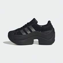 Adidas Originals Unisex SUPERSTAR BOLD Casual Low-Top Fashion Rhinestone Thick-Sole Sneakers IH1663 - Black - View 2