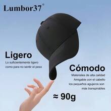 Lumbor37 Gorra de Bisbol, Ajustables Gorra para Hombres y Mujeres, Sombrero de Sol Fresco, Transpirable para Deportiva, Casual, Runing - Negro - Ver 5