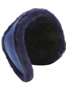 1个新款后戴式耳罩，冬季学生保暖耳罩，男女通用秋冬柔软弹力保暖耳套，户外滑雪、跑步、骑行防风保暖抓绒耳罩 - 彩色 - 查看 3