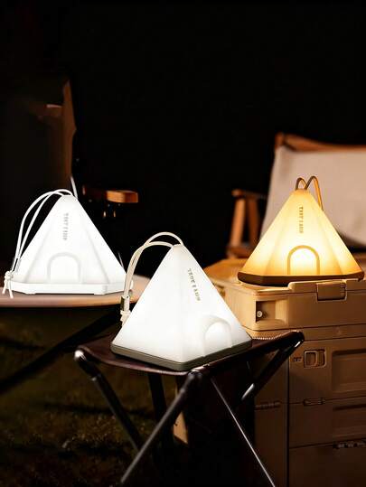 1 st bärbar LED-campingtältlampa, USB-laddning, hopfällbar, flervinklad belysning, flimmerfri LED-ögonskyddslampa, lämplig för utomhusparker, camping, picknick, sovrum, skrivbord, resor, strömavbrott, vandring hemma, vattencamping, etc.