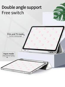 Bow-Knot 1pc Bow Tie Print Flat Protective Case, Compatible With IPad 10.2 Inch, IPad Pro 11 2021/2020/10th Gen, IPad Mini 4/5/6, Galaxy Tab A8 10.5 Inch 2022, Matepad 10.4/Tab, , With Pencil Slot, Anti-Drop, Tablet Stand Cover - Multicolor - View 6