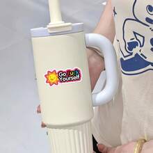 3英寸“滚蛋吧？”搞笑贴纸。鼓励文字乙烯基幽默讽刺玩笑贴纸。适用于员工、经理和同事 | 完美的隔间装饰、工作搞笑礼物或激励提醒 | 防水耐用乙烯基材质，可用于笔记本电脑、水瓶、手机、行李箱、汽车车窗等。您也可以将其粘贴在任何您想要的地方！ - 彩色 - 查看 6