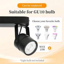 1pc Modern Minimalist Recessed Ceiling Light, Indoor Recessed Spotlight, 1/2/3 Heads, Rotatable Lamp Heads, GU10 Base, Replaceable GU10 Bulb, Heat Dissipation Mesh, Aluminum Alloy Spotlight, 100V/220V, Suitable For Bedroom, Living Room, Kitchen - GU10 Ceiling Spotlight - View 7