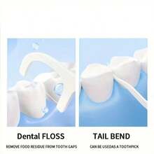 50/100/150-Pack Dental Floss Picks Adult Home Pack Premium Ultra-Fine Dental Floss Cleaning Essential For Home Use Disposable Dental Floss. Ultra-Fine Dental Floss Picks Family Pack - Toothpick, Interdental Brush - Cleaning - Oral Hygiene - Multiple Care For Your Oral Health - Fine Floss For Tooth Protection - Interdental Cleaning Supplies. Suitable For Oral Care, The Floss Will Not Break Or Wear. Portable Disposable Dental Floss Picks Are Essential For Daily Travel And Home Use. - 白色 - 查看 8