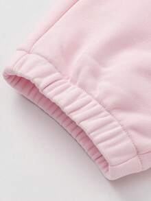 Balabala 男女通用针织裤，腰部可调节，面料柔软舒适，日常休闲下装 - 白紅色 - 查看 8