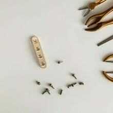 Lurrose 4 Piezas Bisagra Pivotante de Puerta Cobre, Bisagra Invisible Oculta, Bisagrasss de Piso para Puertas Pesadas Hierro Vidrio Madera, Accesorios de Herrajes  Estabilidad - como se muestra en la figura - Ver 8