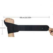 Double Reinforced Wrist Brace With Thumb Support - Black - View 4