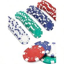 300片/套、200片/套、50片装扑克筹码套装 - 新款跨境热销欧美风格 - 赌场扑克筹码 - 专业防伪筹码 + 磁性收纳盒 - 德州扑克赌博用品 - 幸运胜利码套装 - 节日、生日礼物 - 彩色 - 查看 7
