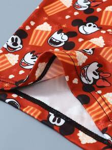 1pc Disney Cartoon Print Underwear-Soft-Comfortable, Letter Elastic Waistband, Casual Men's Underwear - Multicolor - View 2