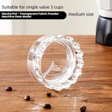 1 pieza de tamper de café para barista casero, anillo de dosificación de polvo rotativo, distribuidor de café, nivelador, accesorio - A5 - Ver 10