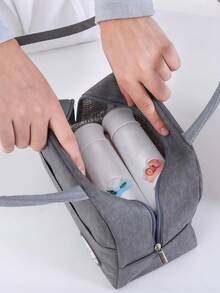 Túi đựng cơm trưa cách nhiệt di động unisex, chống thấm nước, thiết kế dễ thương dày dặn, phù hợp cho học sinh và người lớn, có thể đựng trái cây và cơm trưa, vật dụng cần thiết cho công việc, dã ngoại, đi học, du lịch, hộp đựng cơm giữ lạnh dung tích lớn dành cho nữ và nam, quà tặng dã ngoại cho nữ, đồ dùng cần thiết khi cắm trại. - Nhiều màu - Xem 10
