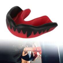 Sports Basketball Football Mouth Piece Silicone Athletic Mouth Protector for Hockey Boxing - Multicolor - Ver 4