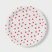 Heart Print Dinner Plates 20ct Valentine's Day Heart Print Dinner Plates - 心形圖案餐盤 - 查看 1