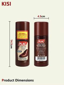 通用棕色皮革鞋油 - 自动亮泽护理膏，适用于棕色和褐色皮革靴子、鞋子和包包 - 恢复颜色和光泽，不使皮革变黑，鞋履，春夏精选，伴娘礼物，房间，卧室装饰，海滩，旅行，男士，女士，度假 - 棕色 - 查看 5