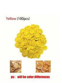 100pcs/Pack Disposable Finger Cots, Multi-Purpose One-Time Finger Covers, Medium Size Finger Sleeves, Latex Thumb Protectors, Durable Latex Material - Suitable For Beauty, Electronics, Medical And Other Industries Finger Protection - Multicolor - View 11