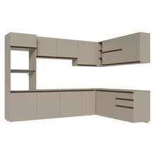 Cocina Integral Completa Modular Madesa Nice 465cm Crema 02 - Beis - Ver 8