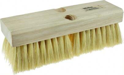 Weiler 44028 Deck Scrub Brush, White Tampico Fill, 10