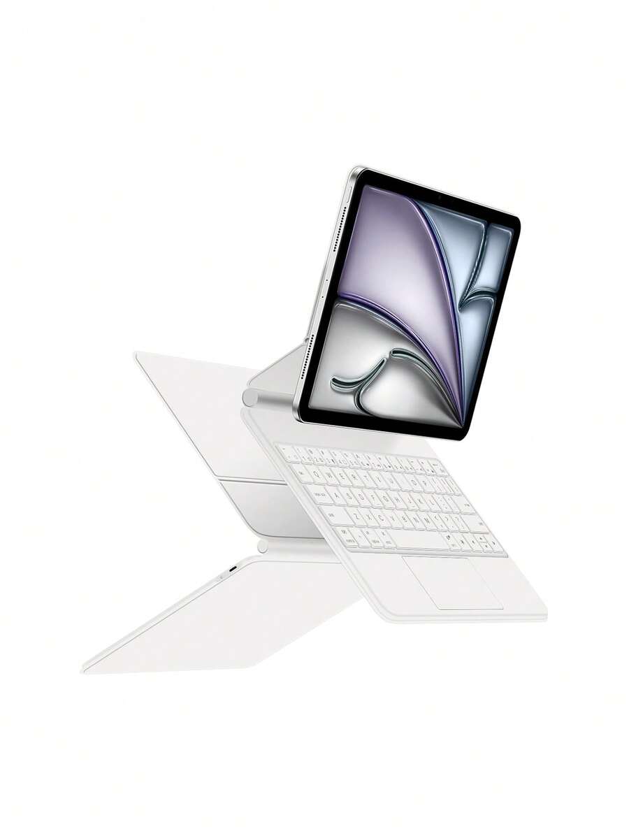 Bàn phím Magic Keyboard Case tương thích với iPad Pro thế hệ 1, 2, 3, 4 2018-2022, máy tính bảng 11 inch, chân đế từ tính cho các mã model: A1980 A2013 A1934 A1979 A2228 A2068 A2230 A2231 A2377 A2459 A2301 A2460 A2435 A2759 A2761 A2762. Bàn phím máy tính bảng có Bluetooth, bàn di chuột và đèn nền.