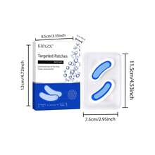 1 par de nuevos parches para levantar el rostro y los ojos, adecuados para el rostro, la frente, las líneas de expresión y el área de los ojos, ayuda a suavizar, refinar y iluminar la piel, cuidado facial - Azul - Ver 3