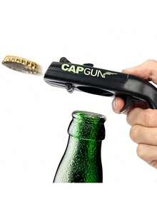 1pc Gun Shaped Beer Bottle Opener, Plastic Beer Shooter Drinking Game Accessory, Party Beverage Launcher, Valentine's Day Gift For Boyfriend, Plastic Beer Dispenser, Fun Drinking Game Accessory, Suitable For Family Gatherings, Bars, Wedding Parties, Kitchen Tools, Keychains, Father's Day Gifts, Boyfriend Gifts, Bars And Outdoor BBQs - Multicolor - View 2