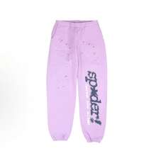 SP5DER Spider Worldwide Tracksuit Hoodie Set Cobweb Spider Style, Letter Print, Hip Hop Hoodie Set,Long Sleeve Fashion Sweatshirt, Hoodie Pant Casual Tracksuit Long Sleeve Athletic Suit, Couple MatchingDesign, Designed For Both Men And Women.Sportswear Set - Purple/set - 查看 3