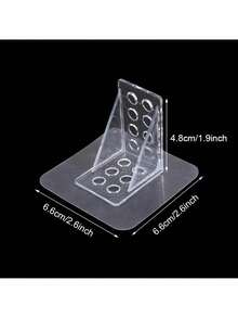 10pcs Adhesive Transparent Shelving, Universal Type, Suitable For Bookshelf, Wardrobe, Bathroom And Kitchen Storage, Essential Home Organizer, Wall-Mounted And Floating Shelving