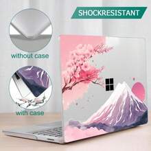 Tuiklol Case For 12.4 Inch Microsoft Surface Laptop Go 3\/2 \/ 1 2023-2020 Releases, Plastic Hard Shell Case With Screen Protector And Keyborad Cover +Dust Plugs Model 2013\/1943,Mountain And Tree - Màu sắc - Xem 6