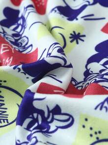 1pc Disney Cartoon Print Underwear-Soft-Comfortable, Letter Elastic Waistband, Casual Men's Underwear - Multicolor - View 3