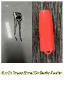 1pc Stainless Steel Garlic Press, Large Kitchen Garlic Crusher, Manual Garlic Mincer & Peeler, Easy To Clean, Durable, Rust-Proof, Easy To Press, Suitable For Daily Cooking, Garlic Tool, Kitchen Gadget, Kitchen Accessory - Multicolor - View 15