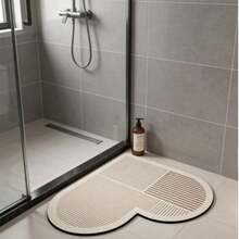 1pc Heart Shaped Minimalist Doormat, Bathroom Mat, Bath Rug, Entrance Mat, Small Rug, Carpet, Floor Mat, Home Decor, Area Rug, Outdoor Mat, Bedroom Carpet, Washable Rug - Multicolor - View 5