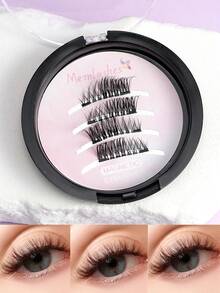 3D Magnetic Thick & Elongated False Eyelashes, Glue-Free & Portable - Fluffy Lashes - View 6