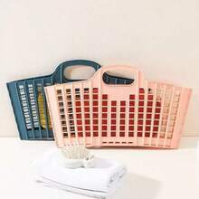 Foldable Laundry Basket With Handle, Large Capacity Clothes Storage Basket Doubles As Plush Doll Organizer, Collapsible Dirty Clothes Hamper For Bedroom/Laundry Room, Space-Saving Wall-Mounted Storage Container - Great For College Students, Moms, Small Apartments (Mother's Day/Back To School) - Multicolor - View 4