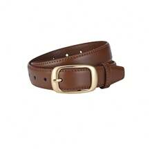 女士金色合金扣简约纯色腰带套装，灵活可调节时尚百搭装饰腰带，耐用PU皮革材质宽腰带 - 适合春、夏、秋、冬四季穿着，休闲、办公、日常通勤皆宜，完美搭配牛仔裤、休闲裤、连衣裙，是情人节、生日、周年纪念日的理想礼物。 - 彩色 - 查看 20