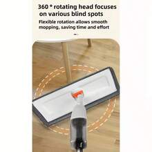 2-In-1 Spray Mop With Built-In Squeegee - Large Capacity, Hands-Free Window And Floor Cleaning, Ideal For Bedroom, Bathroom, Living Room - Nhiều màu - Xem 4