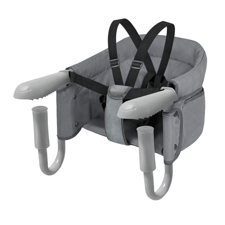 Folding High Chair With Anti-Slip Clips, Ergonomic Backrest, Belt, Travel High Chair, Ideal For Home And Travel.