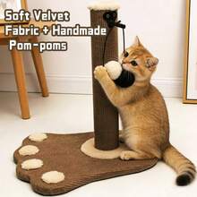 Sisal Cat Climbing Frame: Combines Soft And Hard Scratching Surfaces. Cats' Claws Grow Quickly, Which Can Affect Their Walking, So They Tend To Scratch Tables And Sofas. This Cat Climbing Frame Effectively Solves The Problem Of Cats Scratching On Sofas And Tables. The Base Is Thickened, Sturdy, And Stable, Making It For Cats To Scratch. - Multicolor - View 11