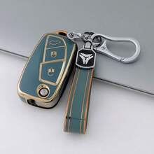 TPU汽车钥匙套，耐用钥匙扣保护套，适用于菲亚特熊猫、Stilo、Punto、Doblo、Grande、Bravo、500、Ducato、Minibus等车型，优质材料 - 均碼 - 查看 11
