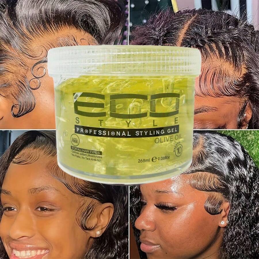 9.06oz Olive Oil Professional Styling Gel, Lightweight, Oil-Control, Effectively Smoothens Frizzy Hair