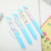 Best-Selling Ins Style Girlish Heart Practice Pen, Extra-Long Soft Grip Sweet Heart Stress-Relieving Pen, High Appearance Level Student Butterfly Gender-Neutral Pen