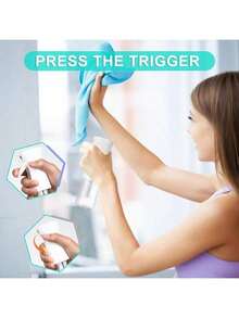 2025 Upgraded Continuous Spray Bottle (2-Pack) - Ultra Fine Mist Water Sprayer For Hair Styling, Plants & Household Cleaning, Refillable Handheld Mister For Salon, Home & Travel Use - 1 gói - Xem 6