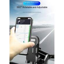 TOPK D42N Dashboard Car Phone Mount, Adjustable Hands-Free Cell Phone Holder, 360° Rotation, Waterproof, ABS Material, Auto Vehicle Compatible, Full-Angle Adjustment For All Smartphones - Black - View 13