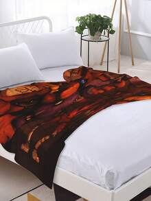 Pizza Nightat Fre-Ddy Soft Flannel Throw Blanket Cozy Plush Fuzzy Fleece Blanket For Sofa Bed Couch Camping Travel All Season Gift - màu đen - Xem 4